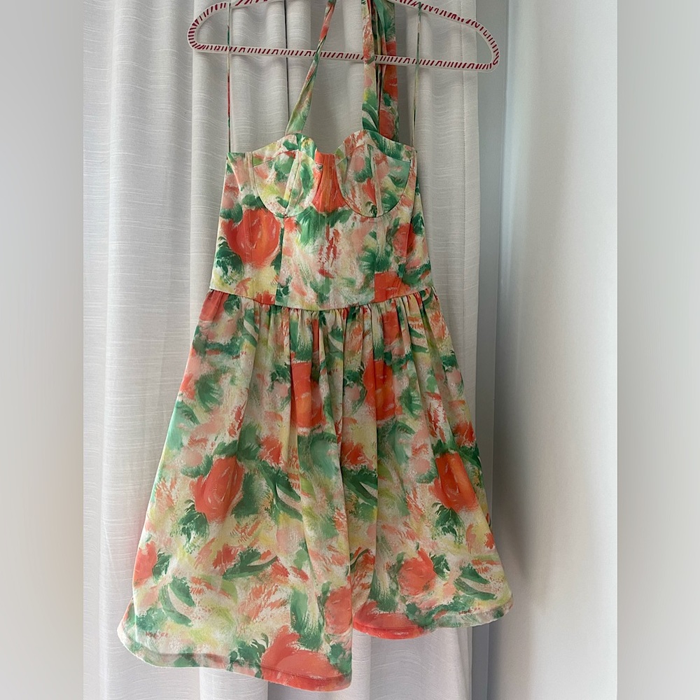Alice & Olivia Floral bustier Dress
